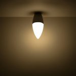 Лампа светодиодная Gauss E14 5,5W 3000К свеча матовая 1033116