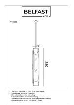 Подвесной светильник Belfast Gibson 6133-1 BR CA