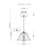 Подвесной светильник Lucia Tucci Ashanti 1254.1