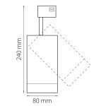 Трековый светодиодный светильник Lightstar Canno Led 303274