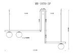 Подвесной светильник MyFar Jenifer MR1070-3P