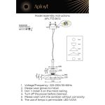Подвесной светильник Aployt Daga APL.772.06.12