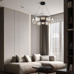 Подвесная люстра LED4U L7706-800 BK