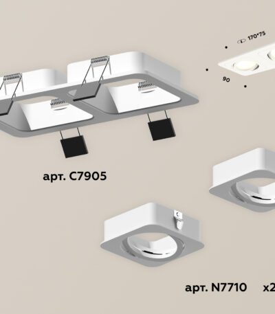 Встраиваемый поворотный светильник Ambrella Light Techno XC7905010 (C7905, N7710)