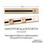 Накладной шинопровод с выключателем Arte Milano Am-track-sockets 385205TOB/50 Gold