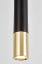 Подвесной светильник Lumina Deco Tuba LDP 1101-300 BK+GD