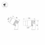 Прожектор Arlight ALT-RAY-ZOOM-R52-8W Warm3000 042676(1)