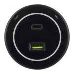 Трековая розетка Arte Milano Am-track-sockets-39 399732TS/USB-Type-C Black