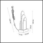 Настольная лампа Odeon Light Foros Hightech 5437/12TL