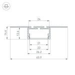 Алюминиевый профиль Arlight PLS-Lock-H15-T-Hide-2000 033688