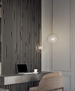 Подвесной светильник Delight Collection Ball Sola 9217P/D180 gold