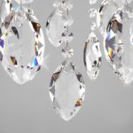 Подвесная люстра Eurosvet 10108/8 белый/прозрачный хрусталь Strotskis