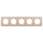 Рамка на 5 постов алюминиевая Arlight FRM-AKIRY-SFAL-5-GD 049748