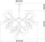 Подвесная люстра Arte Lamp Candy A7274SP-36GO