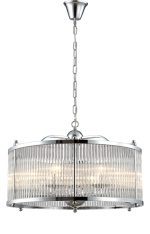 Подвесная люстра Crystal Lux Tadeo TADEO SP6 D600 CHROME/TRANSPARENTE
