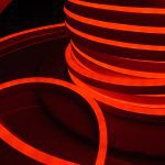 Светодиодный гибкий неон Elektrostandard 220V 9,6W 120Led 2835 IP67 односторонний красный, 50м 4690389136528