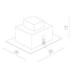 Встраиваемый светильник ARTE Lamp A5935PL-1BK