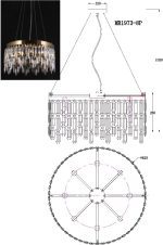 Подвесная люстра MyFar David MR1973-8P