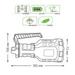 Фонарь ручной Gauss GF209
