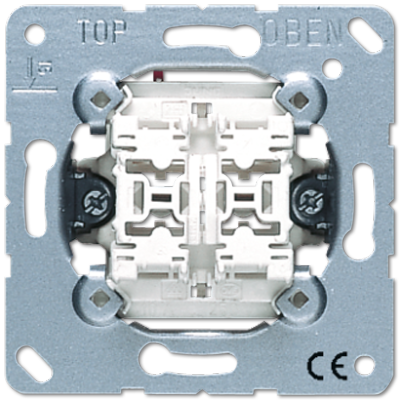 Выключатель 2-клавишный кнопочный (2 НО контакта) Jung 535U