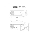 Настенный светильник iLedex Telescope W4774-30 SGD