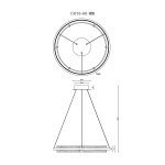 Подвесная люстра iLedex Meridian C4716-60 MBK
