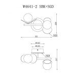Бра iLedex Savage W4641-2 MBK+SGD