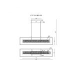 Подвесная люстра iLedex Look 4737-90 MBK+SGD