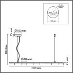 Подвесной светильник Lumion Comfi Torina 8265/5