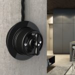 Выключатель на 4 положения двухклавишный Werkel Ретро черный W5620008 4690389166747