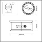 Уличный потолочный светильник Odeon Light Mavret 4961/2C