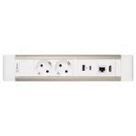 Блок розеток 41T (2 секции, USB + type C + RJ45 + HDMI) Mebax 00-00002594