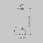 Подвесной светильник Modestyle MS.152.130 BS