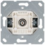 Розетка TV Ф9.5mm оконечная с накладкой, цвет Тауп Jasmart G6001T