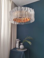 Подвесная люстра DeLight Collection Accordeon 10310P-780 white/gold