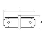 Коннектор прямой Lightstar Barra 502107