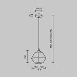 Подвесной светильник Modestyle MS.154.150 BS
