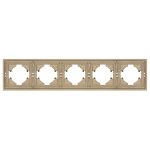 Рамка пластиковая на 5 постов Arlight FRM-TENDO-SFPL-5-GD 054658