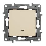 Выключатель одноклавишный Legrand Etika 10A 250V с подсветкой белый 672203