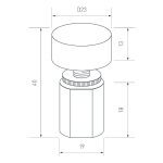 Диммер Arlight SR-NAVE-R24-BK (12-24V, 48-96W, M-FC) 046144