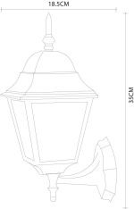 Уличный настенный светильник Arte Lamp Bremen A1011AL-1BK