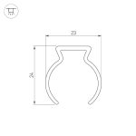 Профиль Arlight WPH-FLEX-D22-360deg-1000 053423