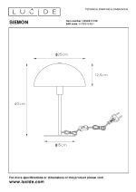 Настольная лампа Lucide Siemon 45596/01/30