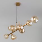 Подвесная люстра Eurosvet 70113/8 янтарный