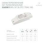 Блок питания Arlight ARJ-SP-36-PFC-Triac-INS (36W, 30-52V, 0.5-0.7A) 026058(1)