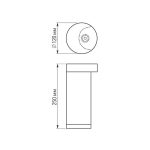 Уличный светильник Arlight LGD-Path-Round120-H250B-12W Warm White 020335