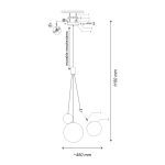 Подвесная люстра iLedex Selfie 19152P/3-6W-3000K CP