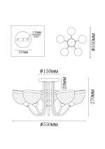 Потолочная люстра MyFar Ekaterina MR1291-5C