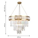 Подвесная люстра Favourite Preston 4732-12P