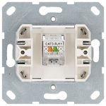 Телефонная розетка RJ11 с накладкой, цвет Тауп Jasmart G6101T